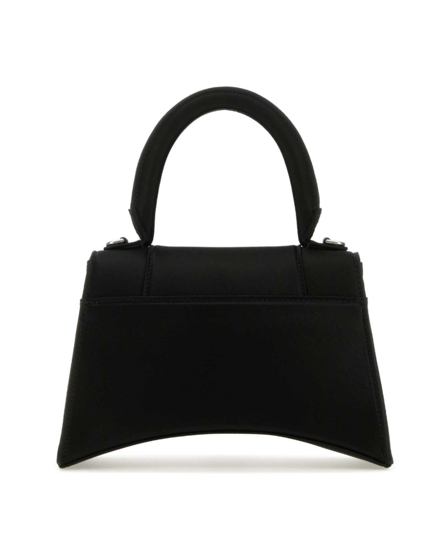 Balenciaga Hourglass Handbag With Structured Silhouette And Top Handle In Black