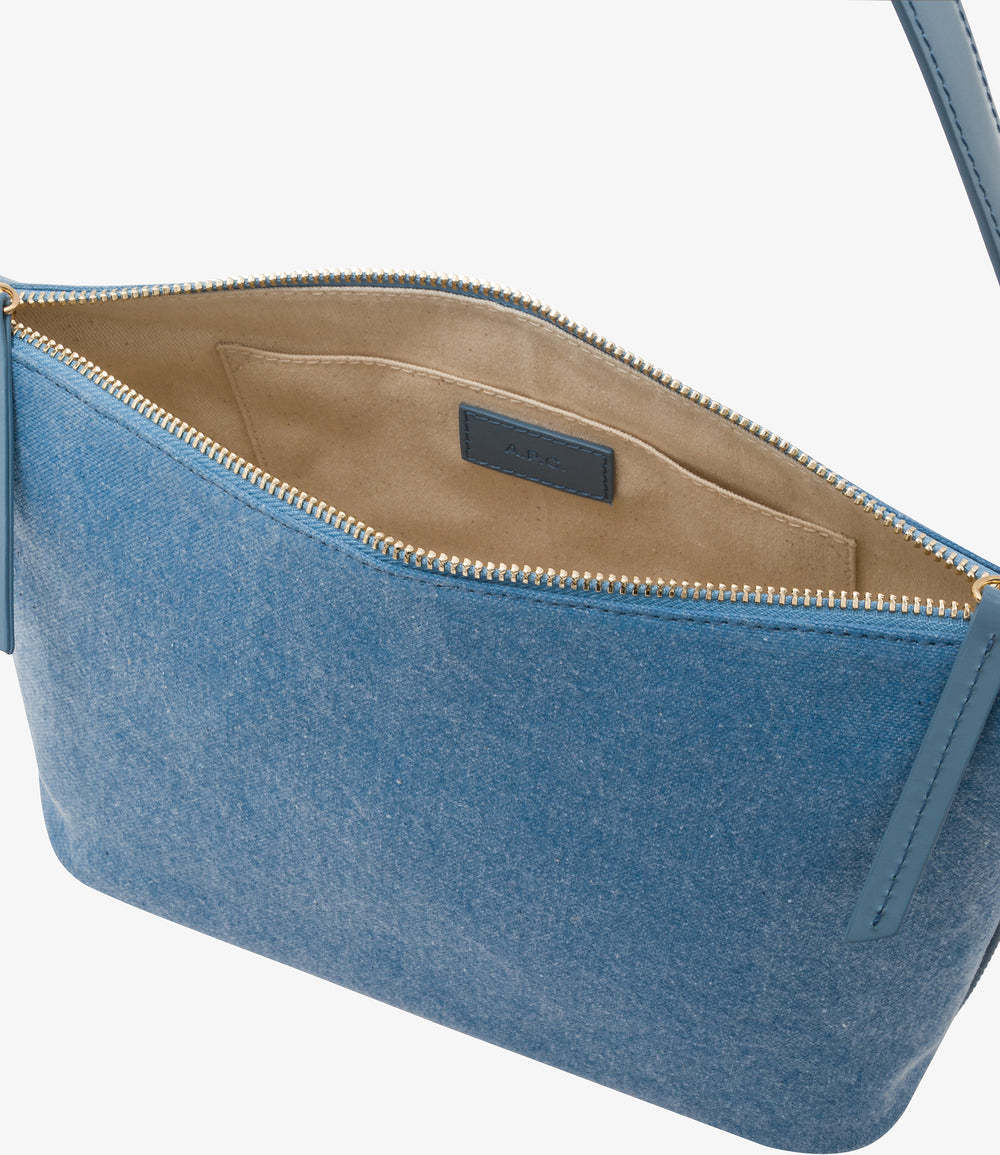 Apc A.p.c. Vera Shoulder Bag In Blue