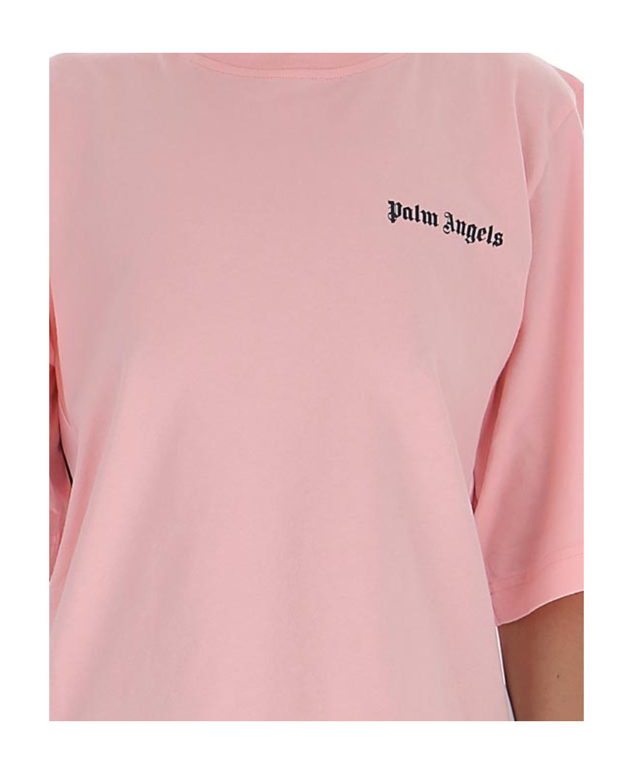 Palm Angels Logo-print T-shirt In Pink