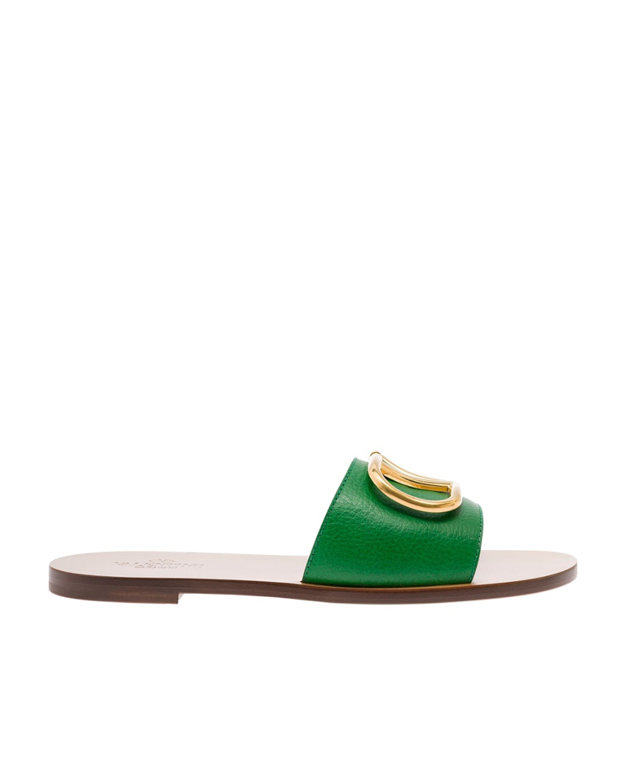VALENTINO GARAVANI VLOGO SLIDE SANDALS