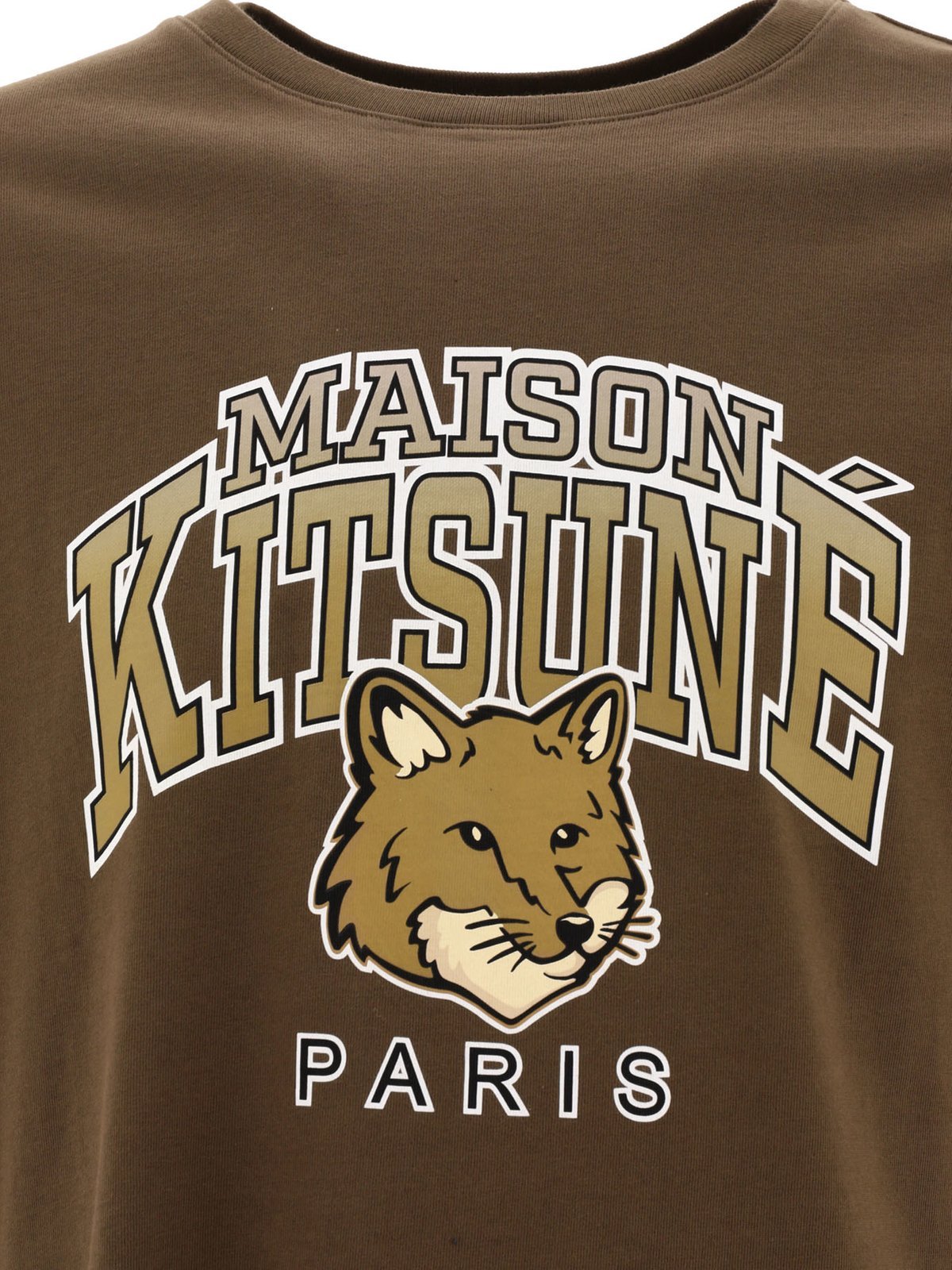 MAISON KITSUNÉ LOGO-PRINT COTTON T-SHIRT 