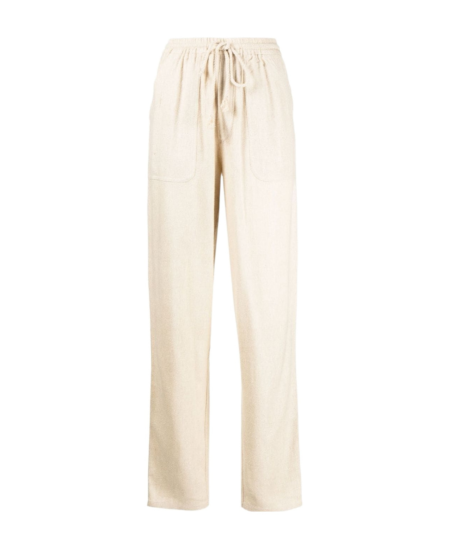 Isabel Marant Étoile Mid-rise Drawstring Tapered Trousers In Neutral