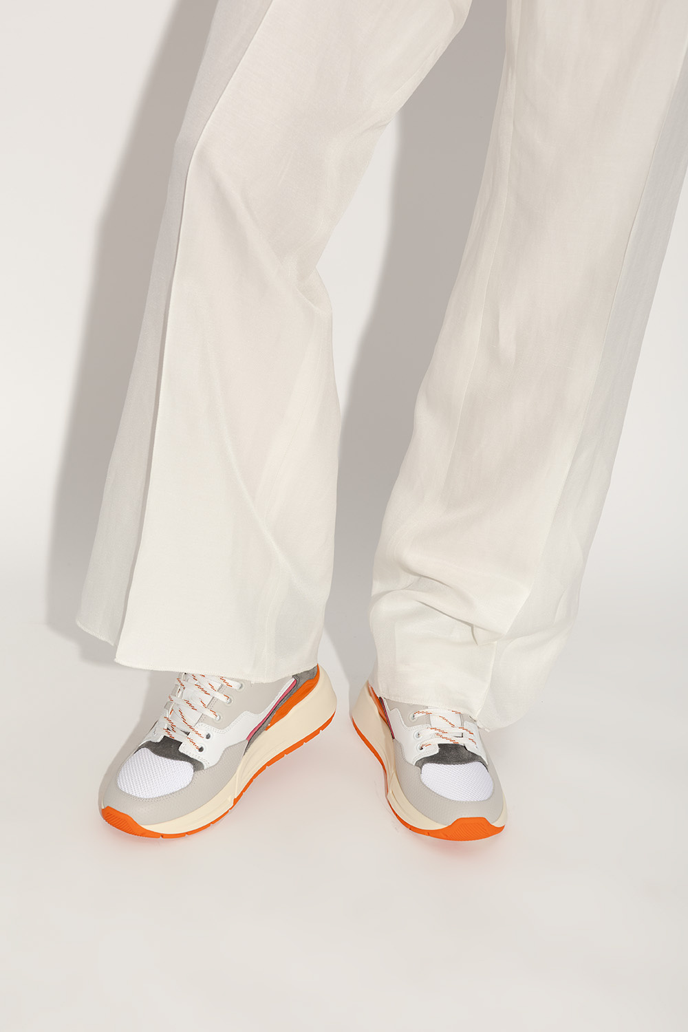 Ferragamo Cosma Low-top Sneakers In Multicolor