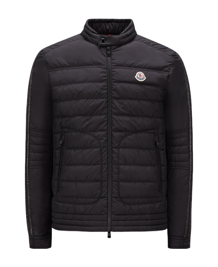 Moncler Alkap Logo-patch Padded Jacket In Black
