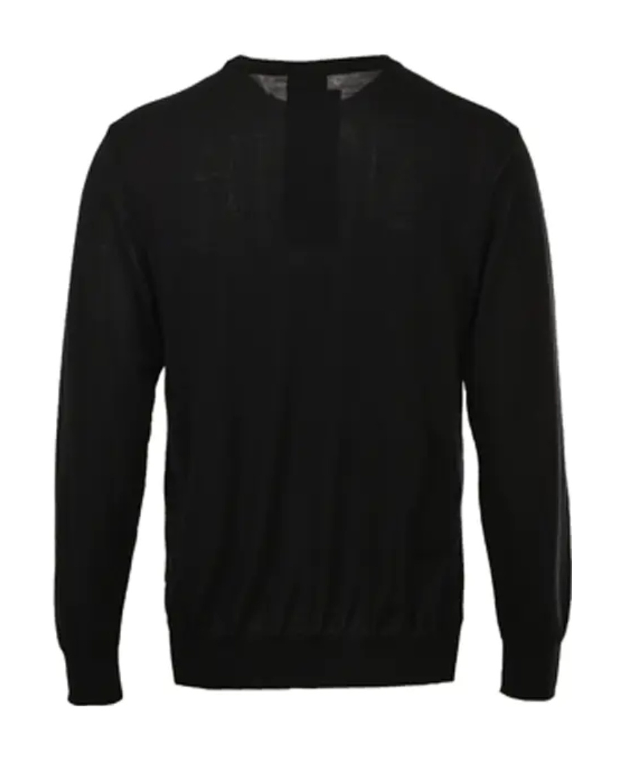 Paul & Shark Round-neck Knitted Jumper In Black