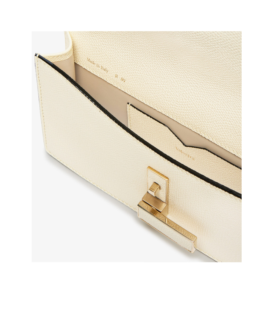 Valextra Iside Leather Clutch Bag In Nude