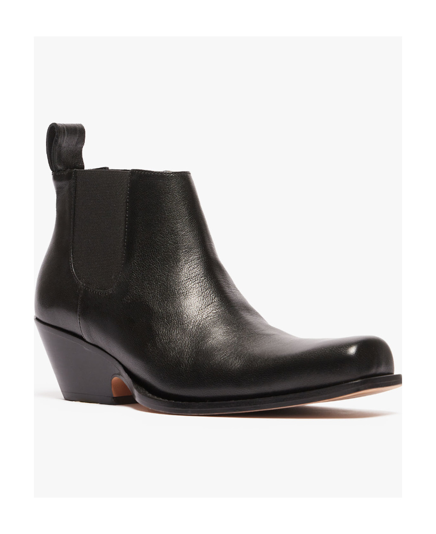 Sportmax Loose And Tight Inlaid Short Boots In Black
