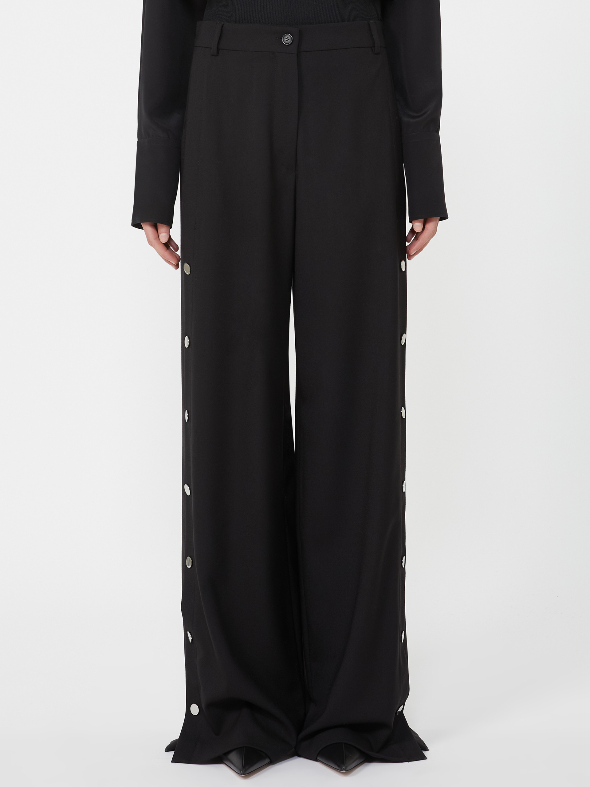 Sportmax Edere Straight Leg Pants In Black