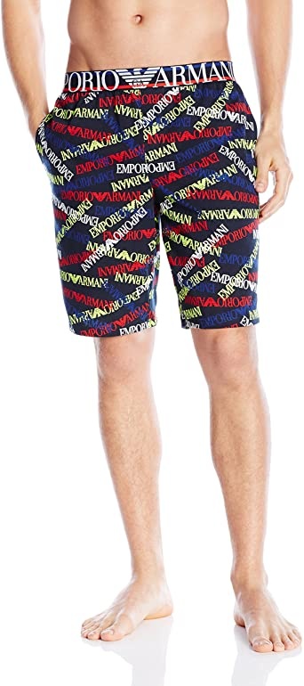EMPORIO ARMANI PATTERN PRINTED SWIMMING TRUNKS