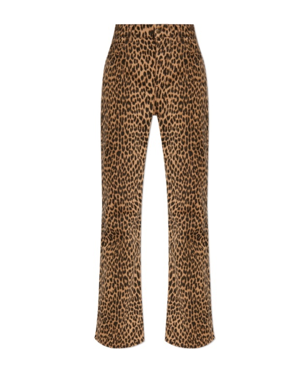 Zadig & Voltaire Leopard Print Casual Pants In Animal Print