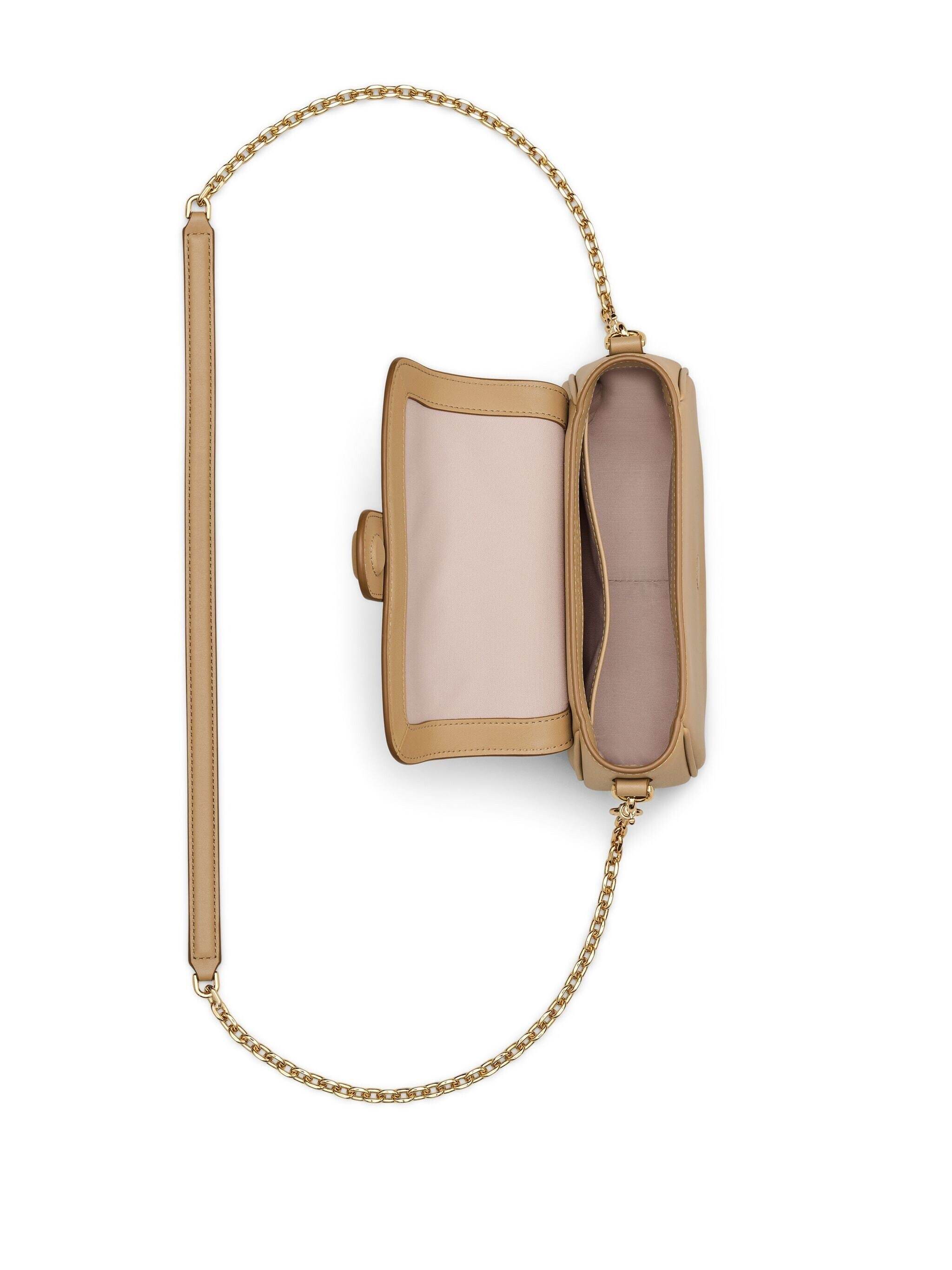 Shop Marc Jacobs The Clover Shoulder Bag In Nude