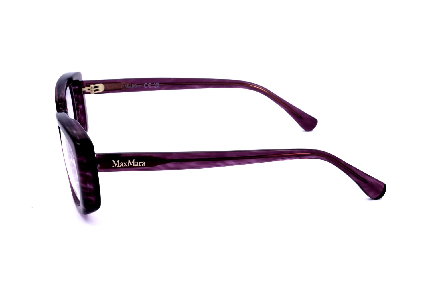 Max Mara Rectangular Frame Glasses In White