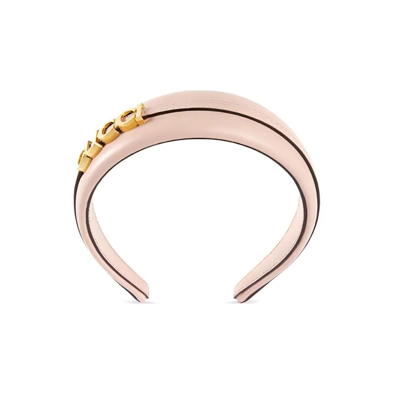 Gucci Logo Letter Headband In Yellow