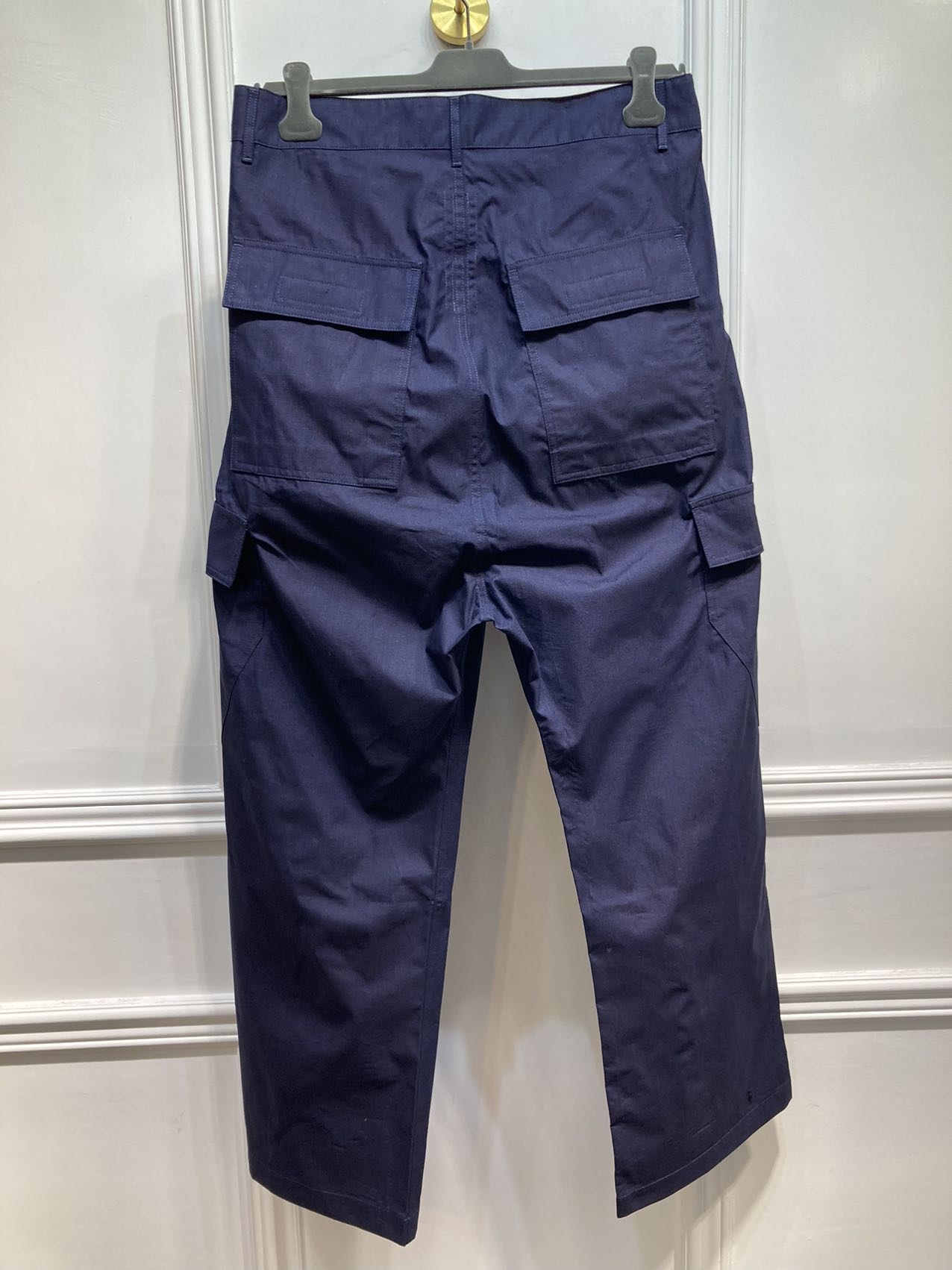 Rick Owens Drkshdw Logo Casual Pants In Blue