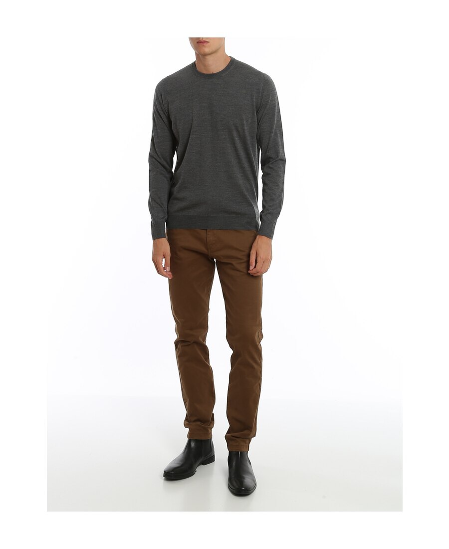 Drumohr Merino Wool Sweater In Black