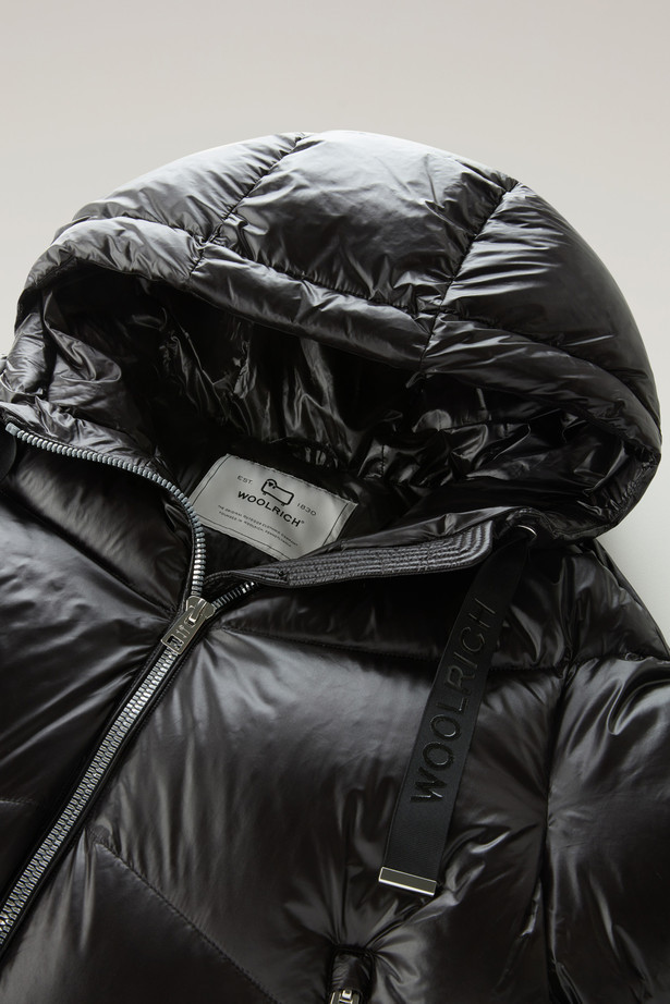 Woolrich Aliquippa Short Puffer Jacket In Black