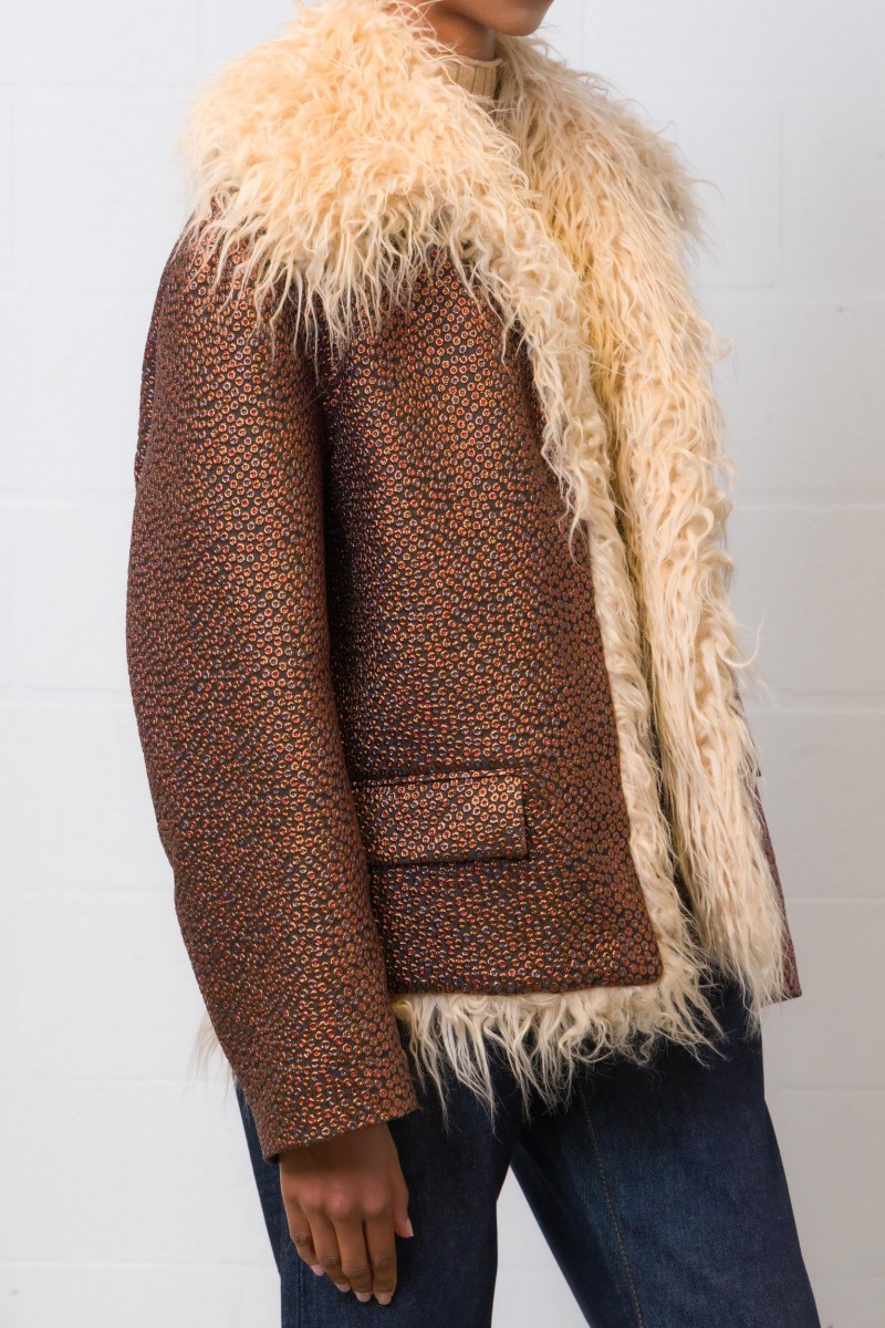Dries Van Noten Long-sleeved Cotton Clothes In Brown