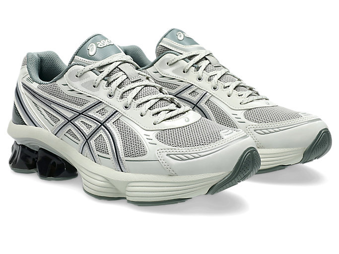 Asics Gel-kinetic Fluent Lace-up Sneakers In Gray