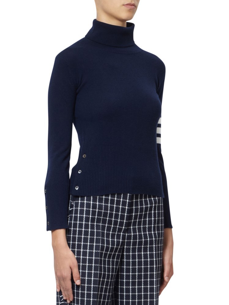 Thom Browne Striped Turtleneck Sweater