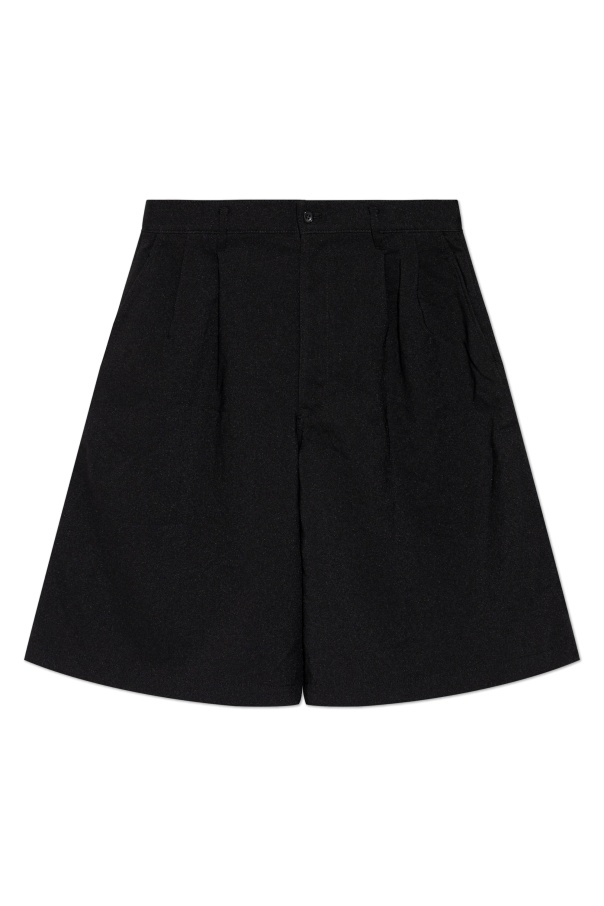 Comme Des Garçons Wide-leg Shorts In Black