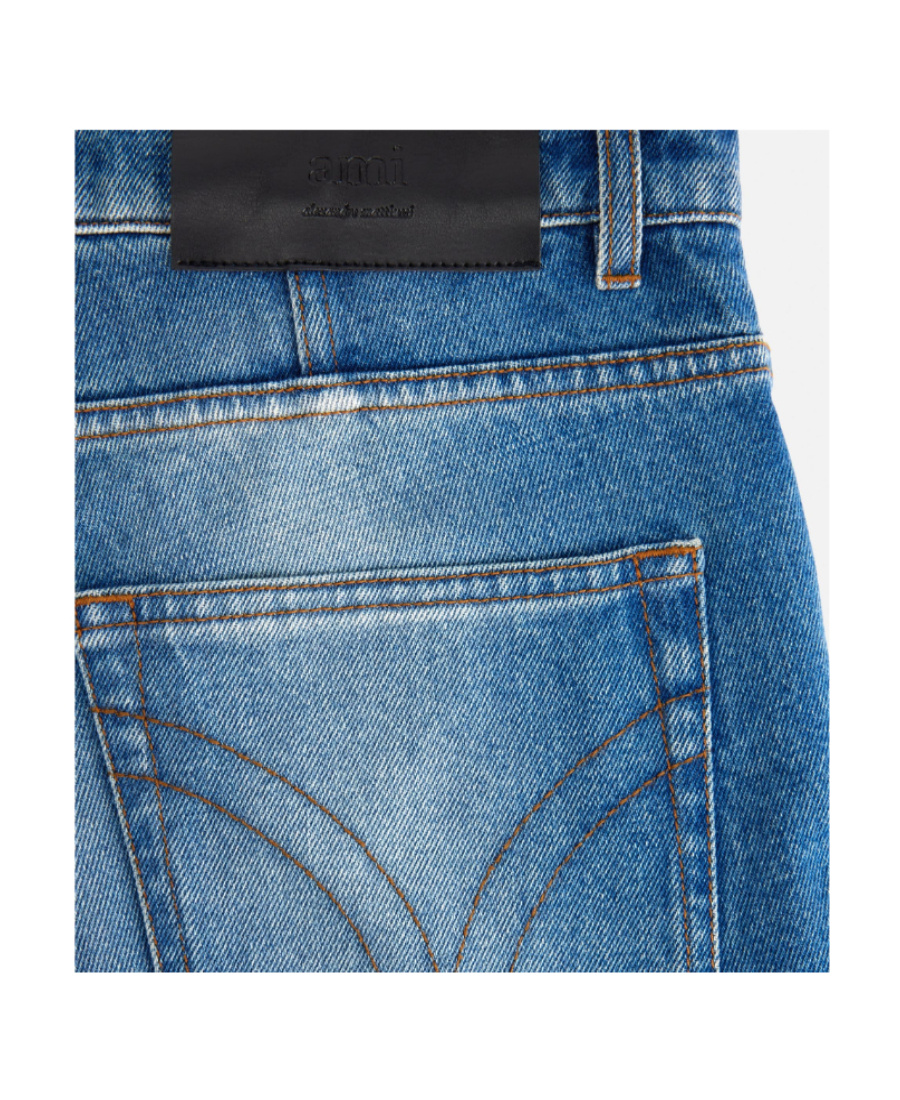 Ami Alexandre Mattiussi Loose-fit Straight-leg Jeans In Blue
