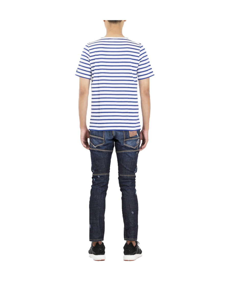 Saint James Striped Short-sleeved T-shirt In Multicolor
