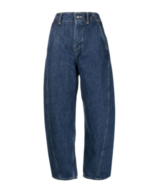 Studio Nicholson Logo Logo Denim Trousers In Blue