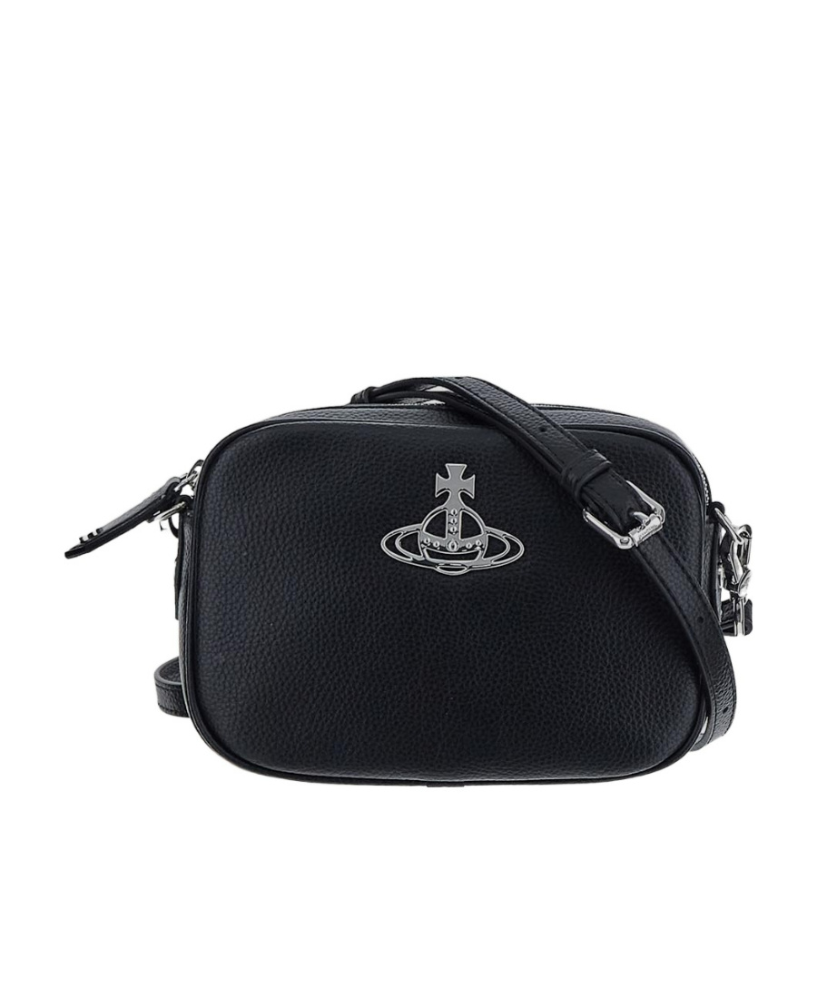 Vivienne Westwood Anna Orb-plaque Crossbody Bag In Black