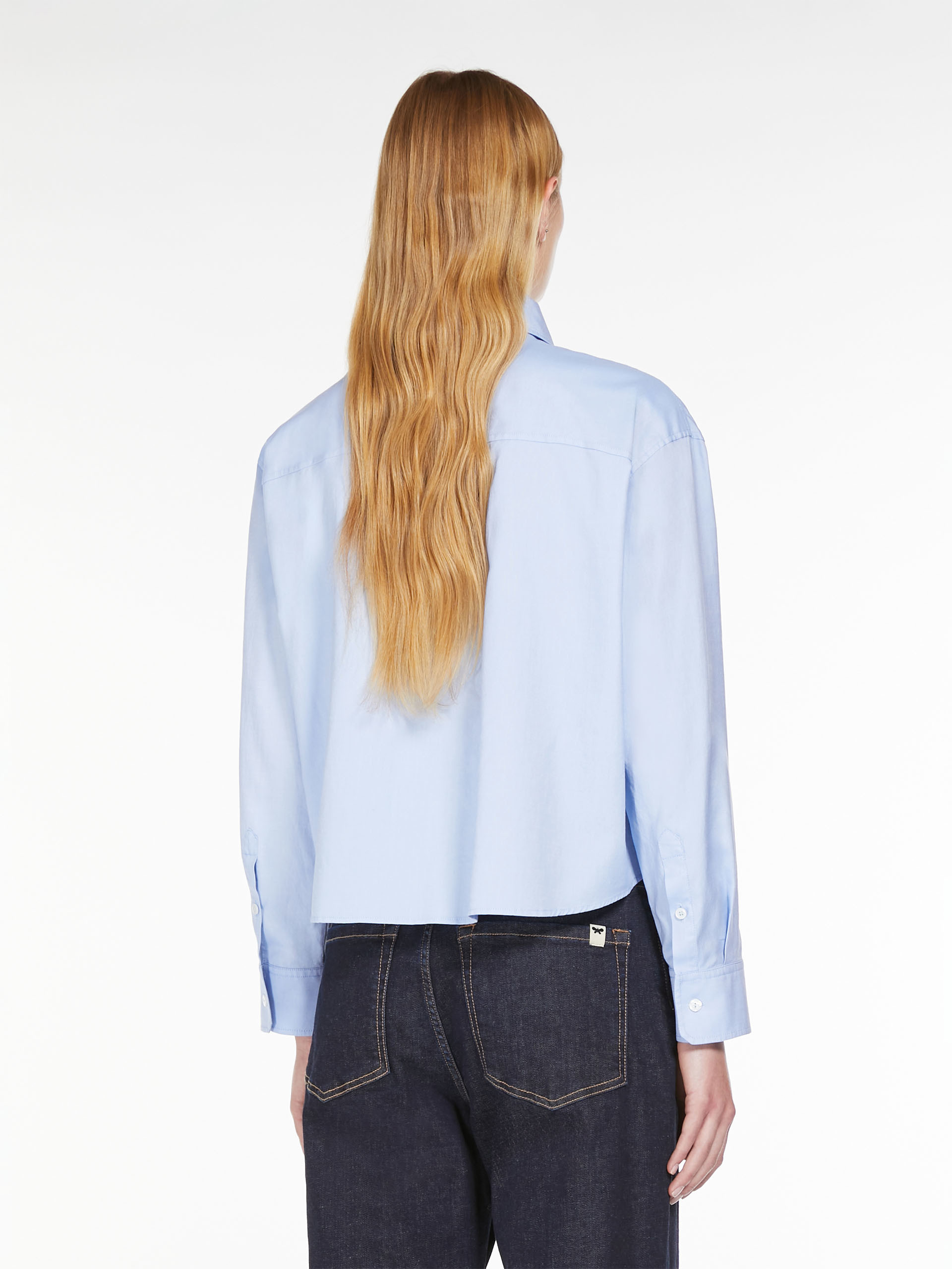 Weekend Max Mara Buttoned Long-sleeved Shirt In Blue