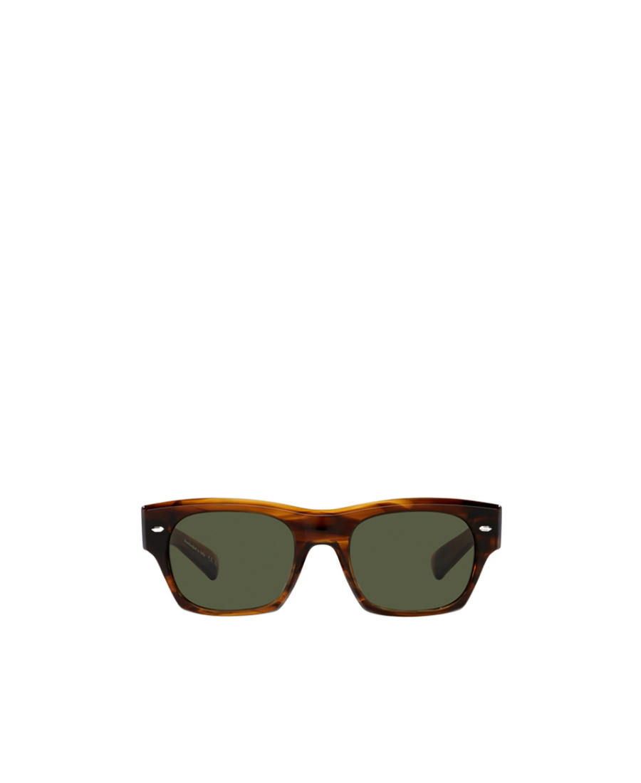 Oliver Peoples Tortoiseshell-effect Rectangle-frame Sunglasses