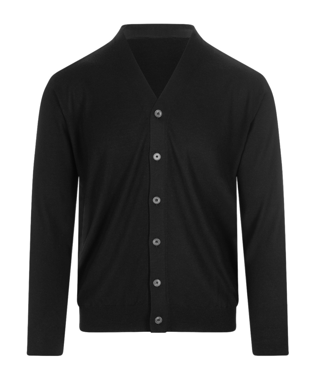 Fedeli Long-sleeved Sweater In Black