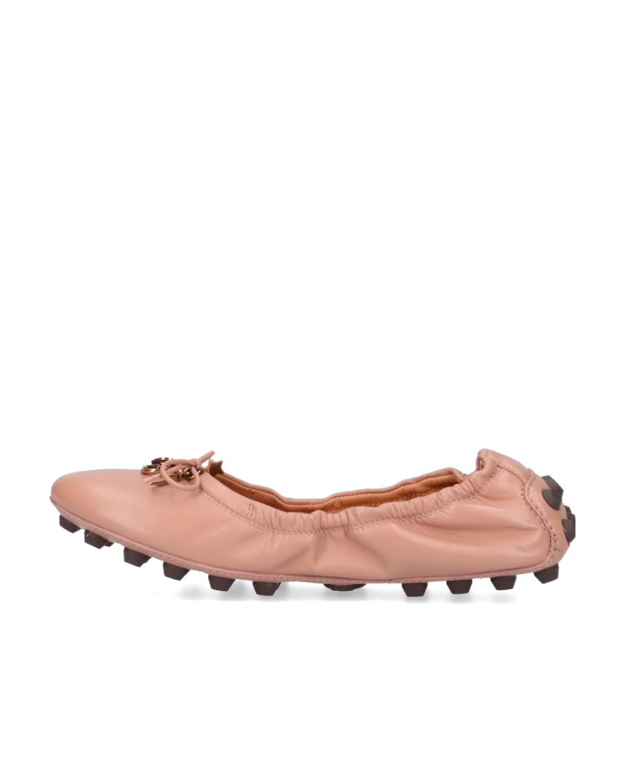 TOD'S GOMMINO LEATHER BALLERINA SHOES 