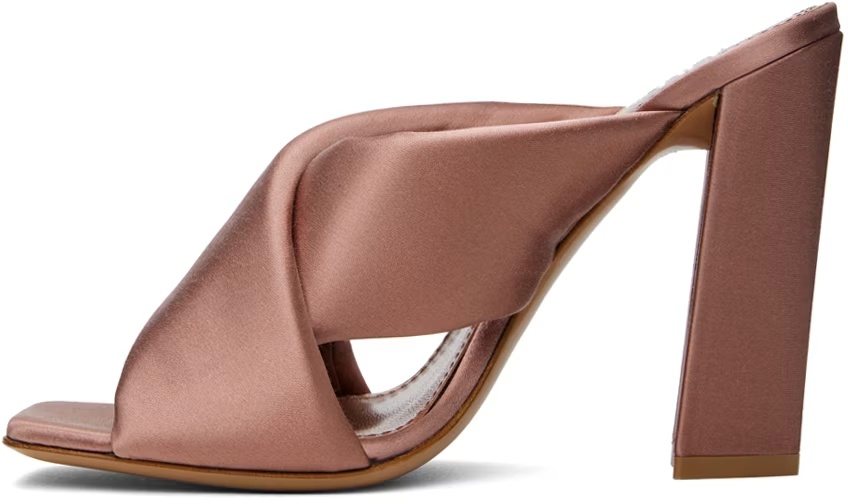 Paris Texas Pink Dafne Heeled Sandals In Brown