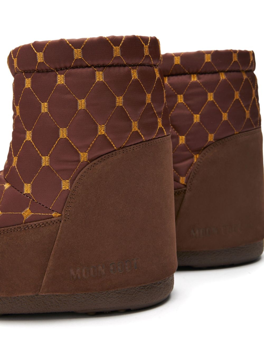 Moon Boot Icon Low Quilted Boots In Brown