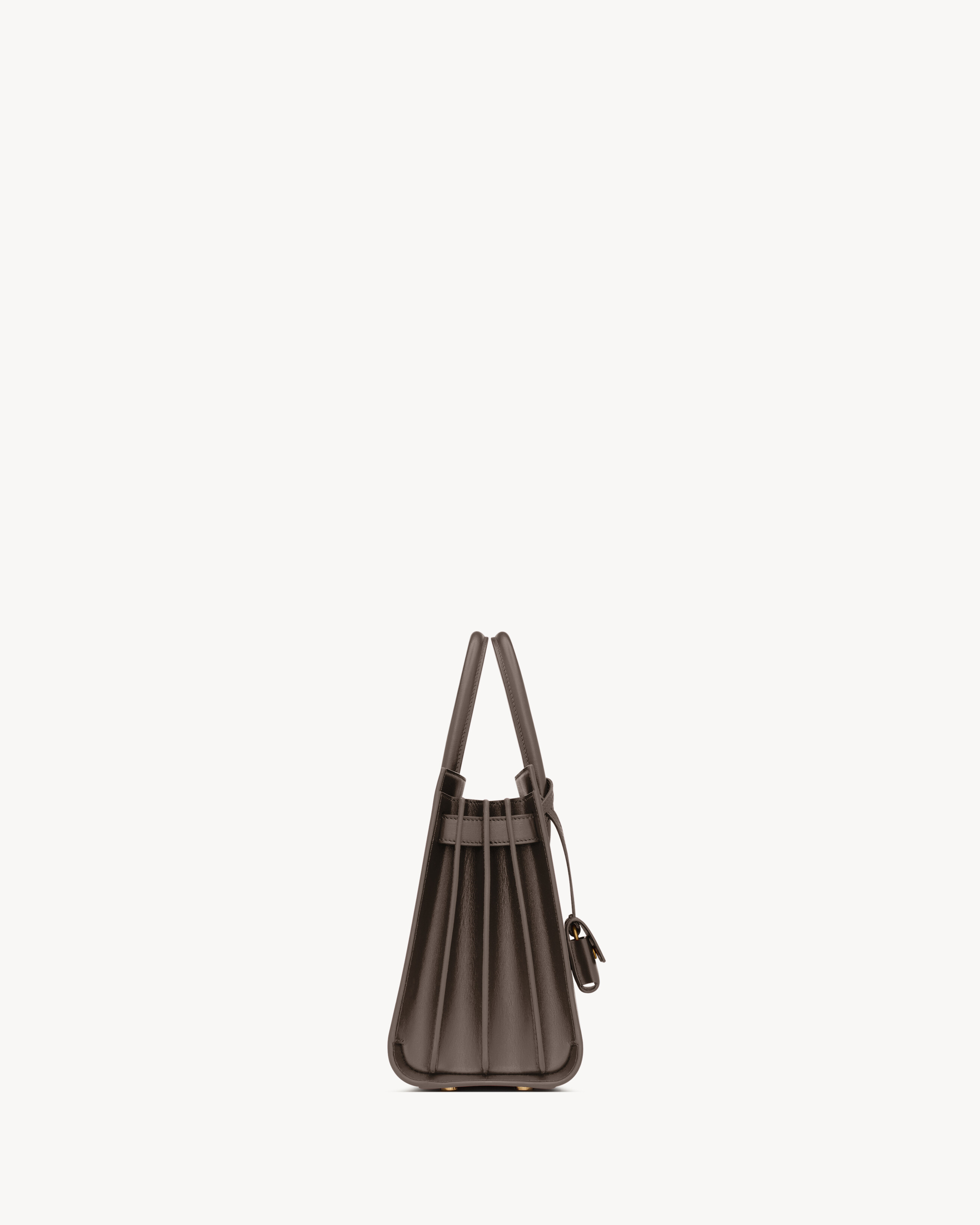 Saint Laurent Borsa Sac De Jour Baby In Pelle Liscia In Green