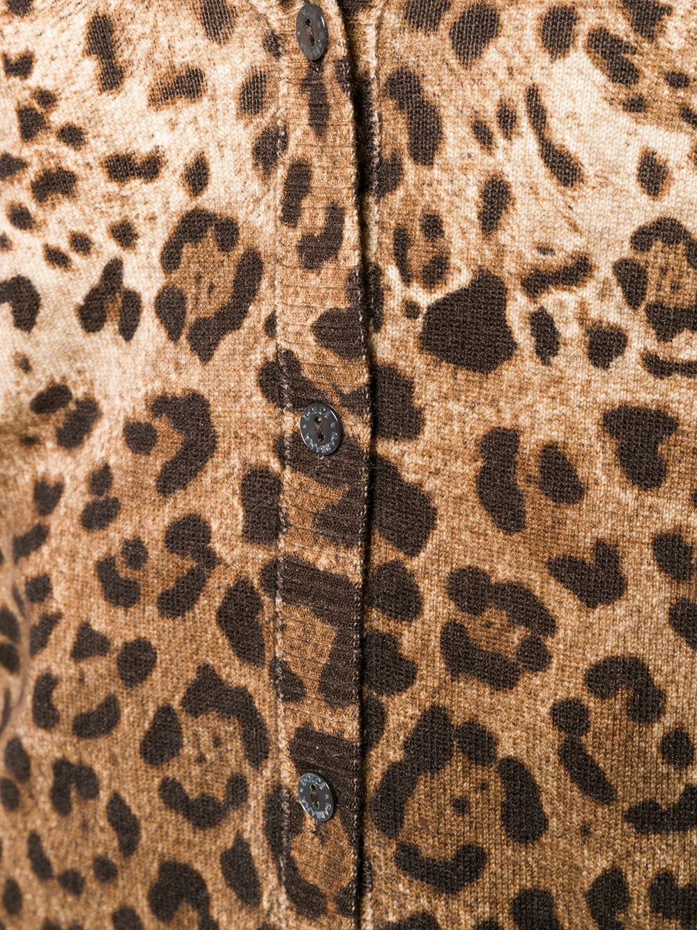 Dolce & Gabbana V-neck Long-sleeved Cardigan In Brown