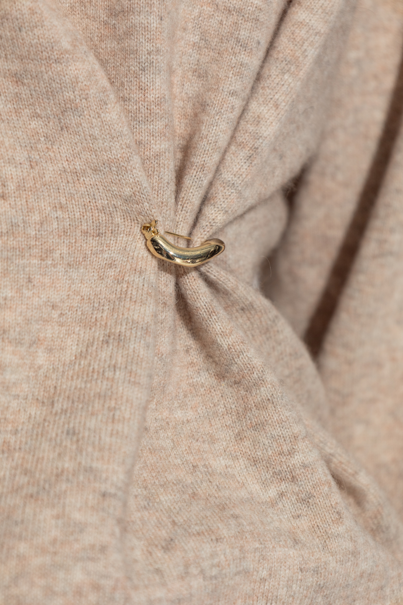 Shop Isabel Marant Brooch-detail Sweater In Nude