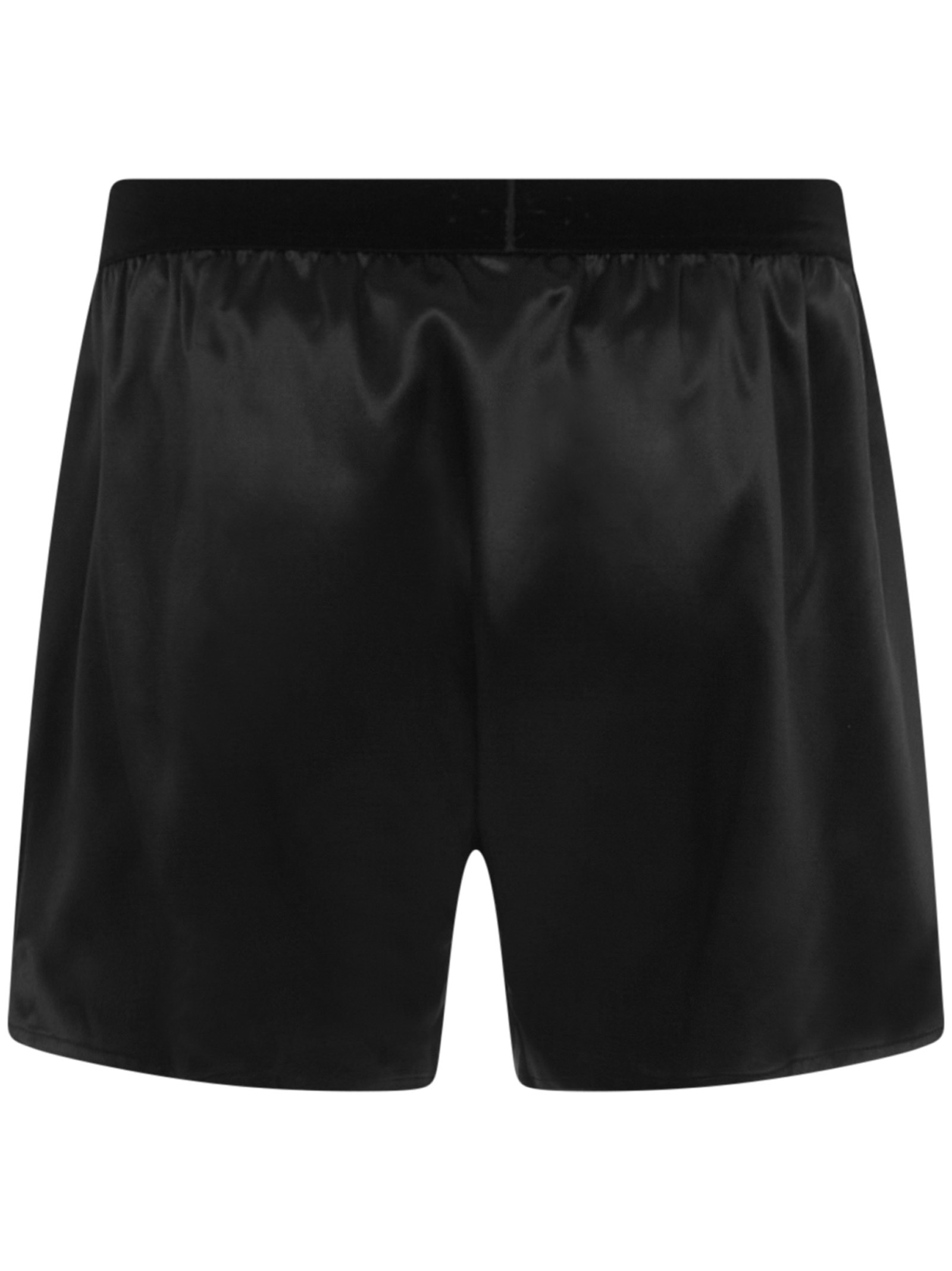 Tom Ford Silk Satin Boxer Briefs In Black