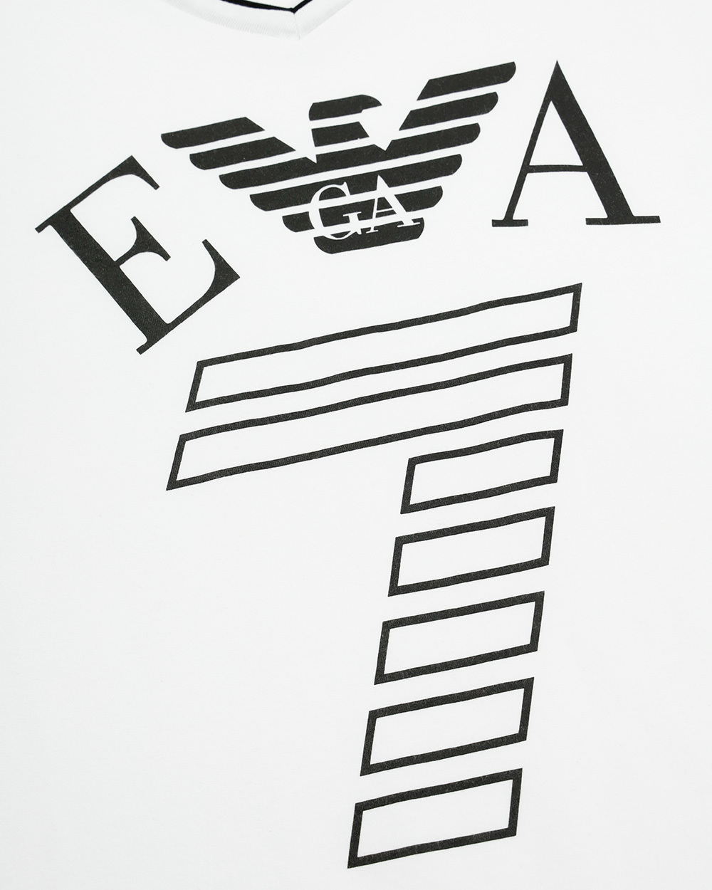 EA7 LOGO T-SHIRT WITH ROUND NECK
