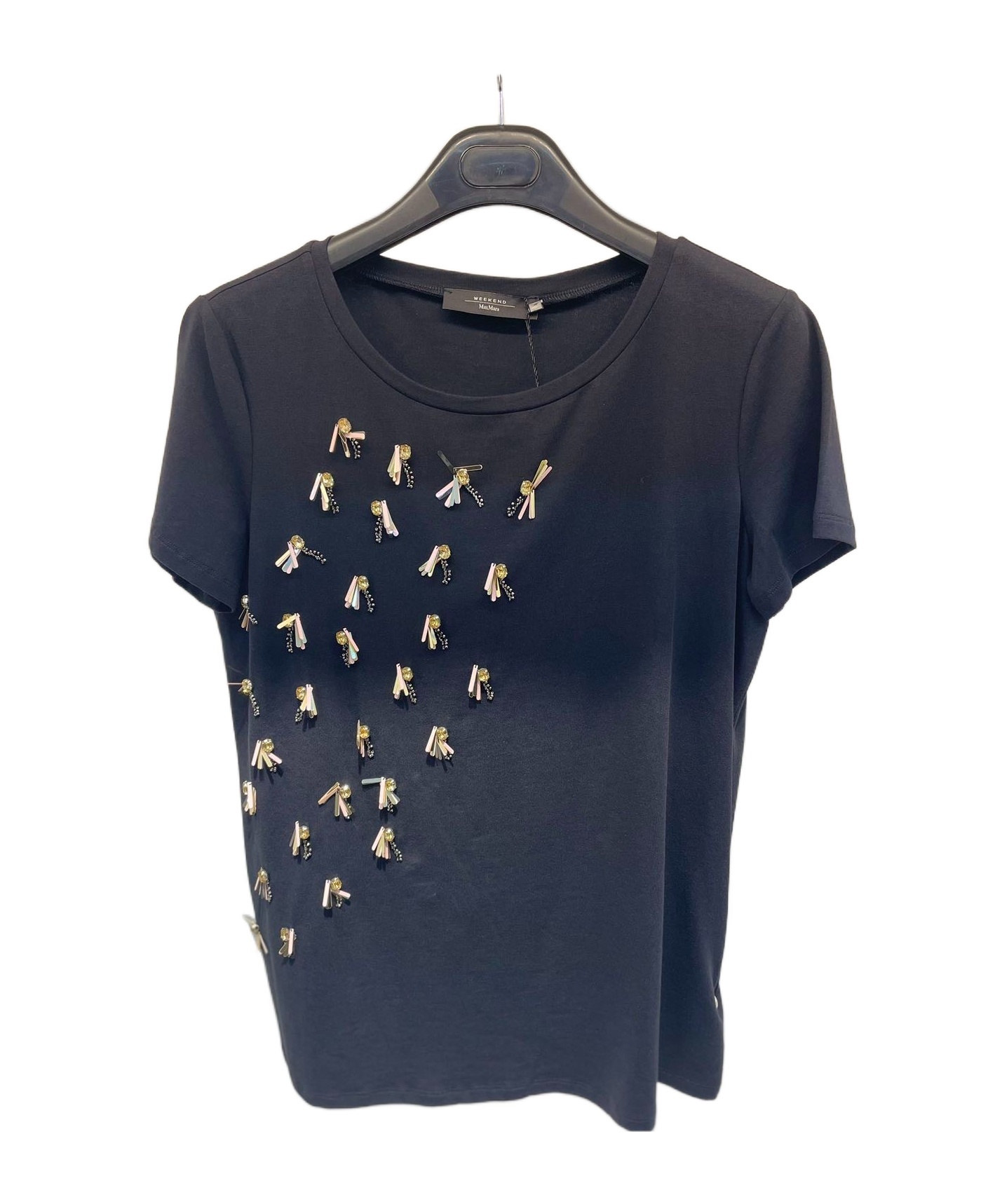 Weekend Max Mara Short-sleeved T-shirt In Black