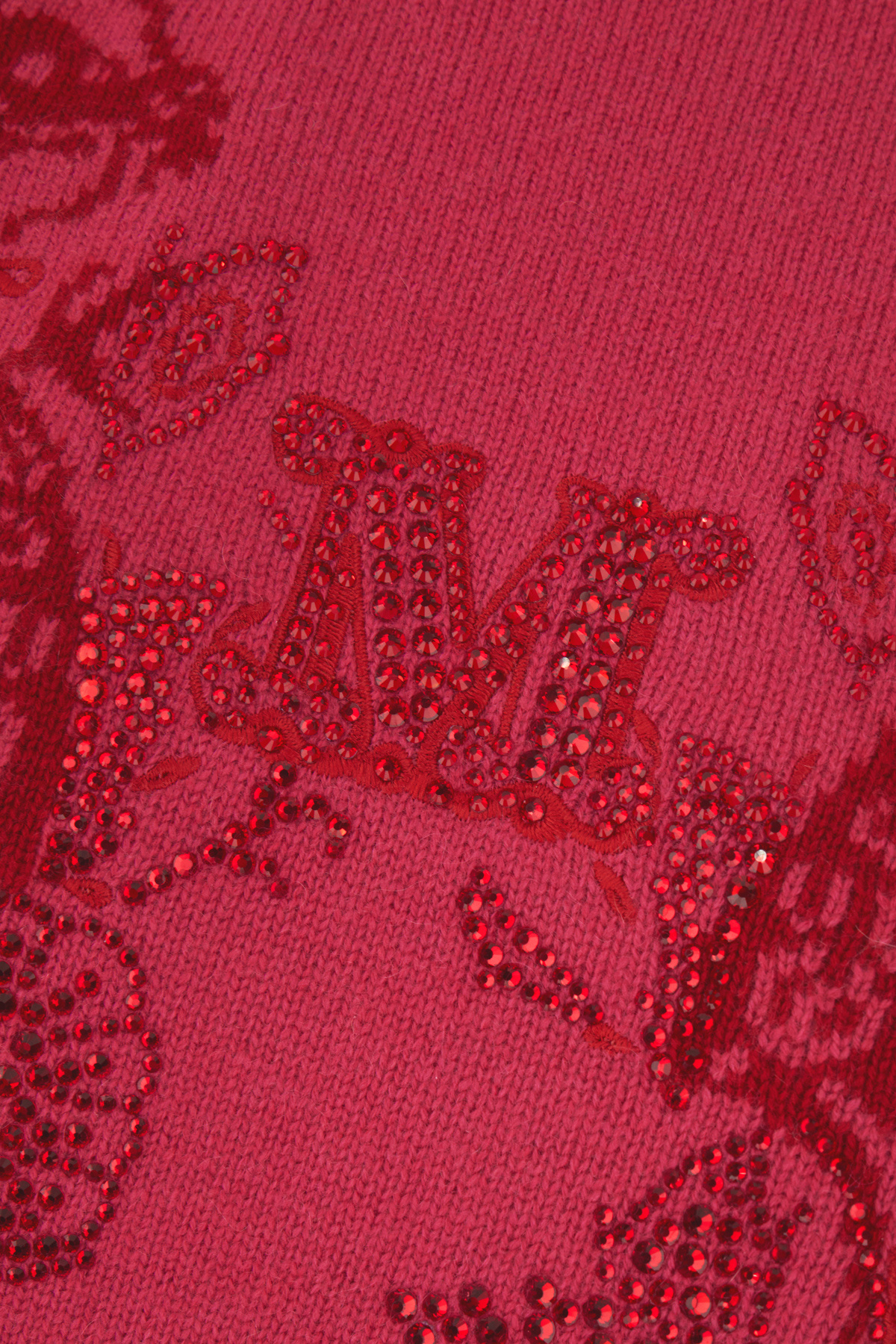 Max Mara Tyrian Purple Wool Blend Sweater In Red
