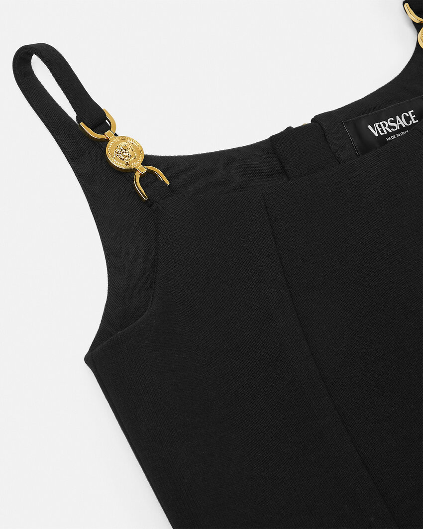 Shop Versace Medusa '95 Crop Top In Black