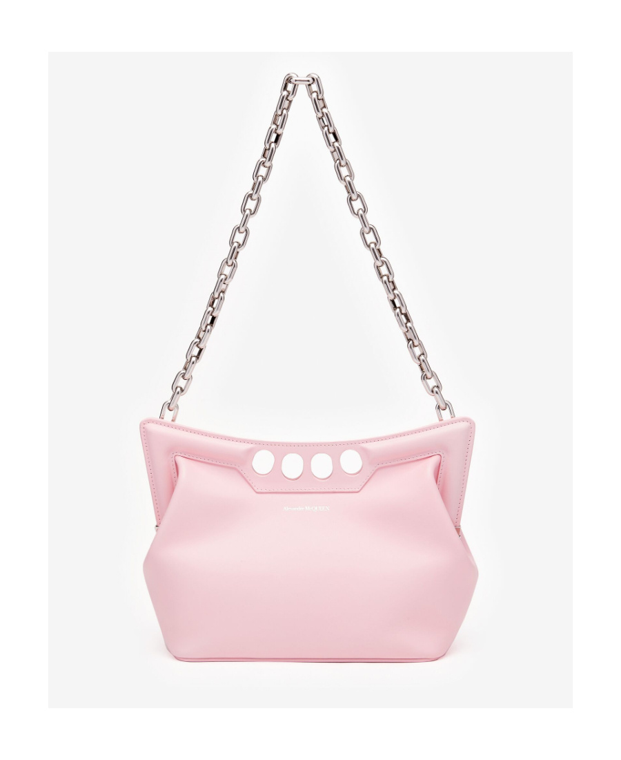Alexander Mcqueen Women's The Small Peak Leather Shoulder Bag In Pink