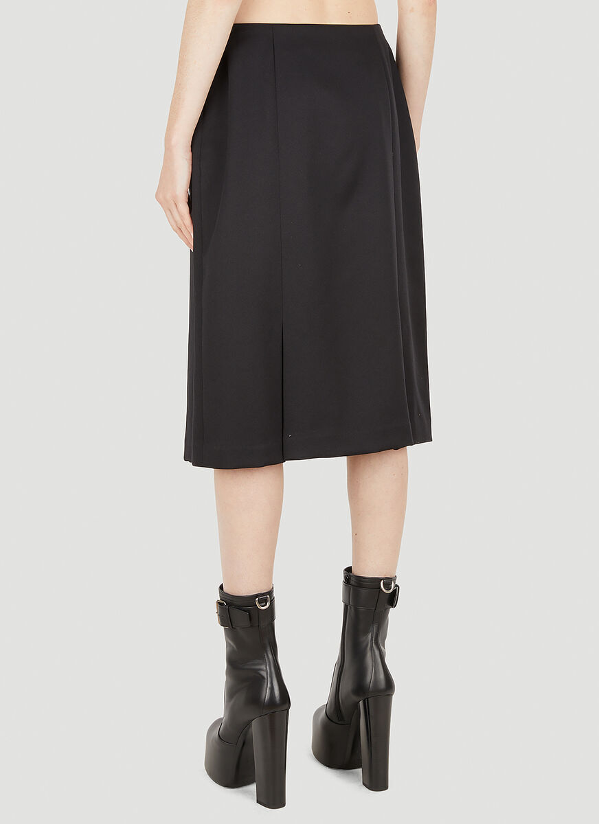 Raf Simons A-line Midi Skirt In Green