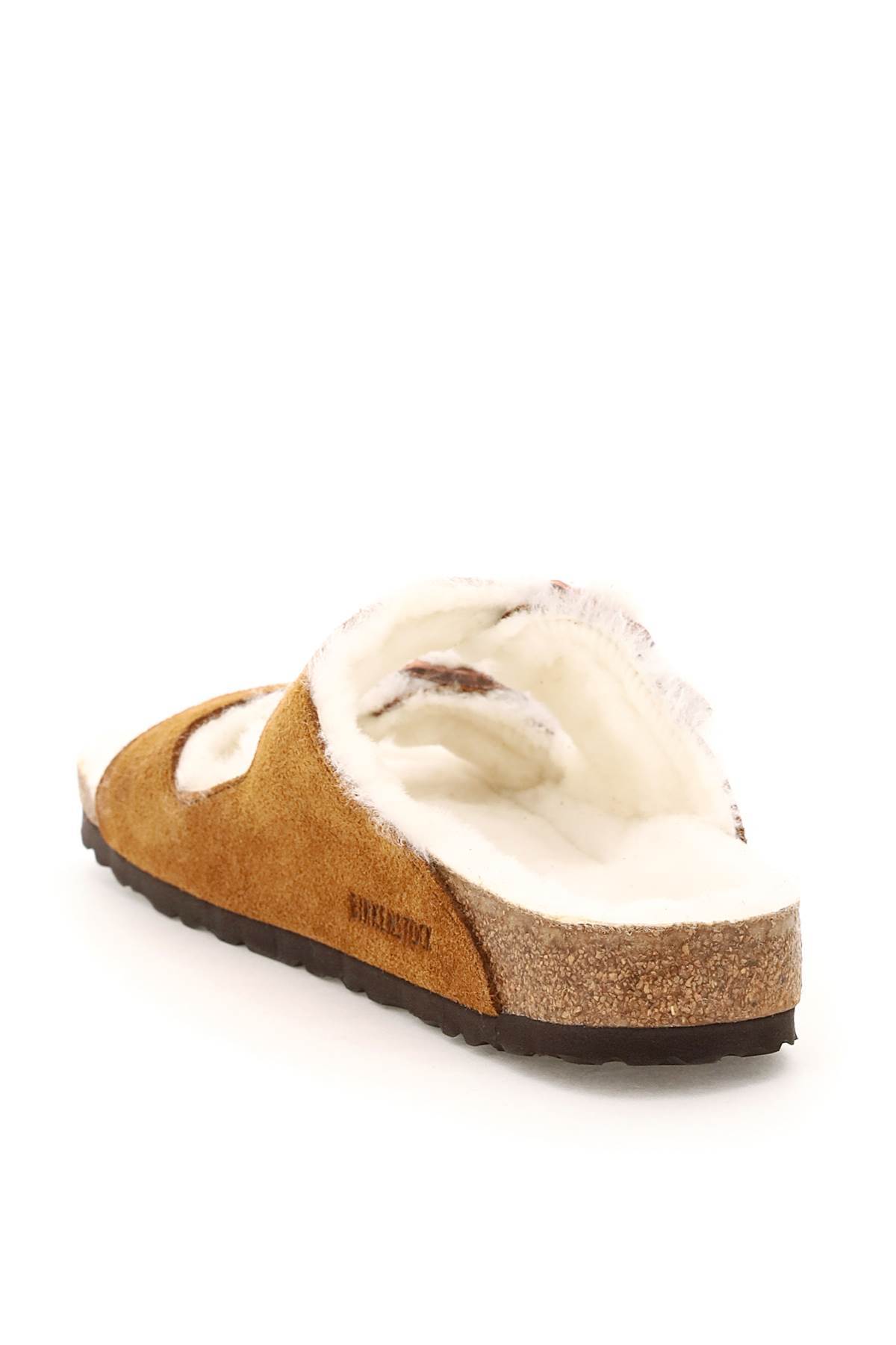 Birkenstock Buckle Detailed Slip-on Sandals In Brown