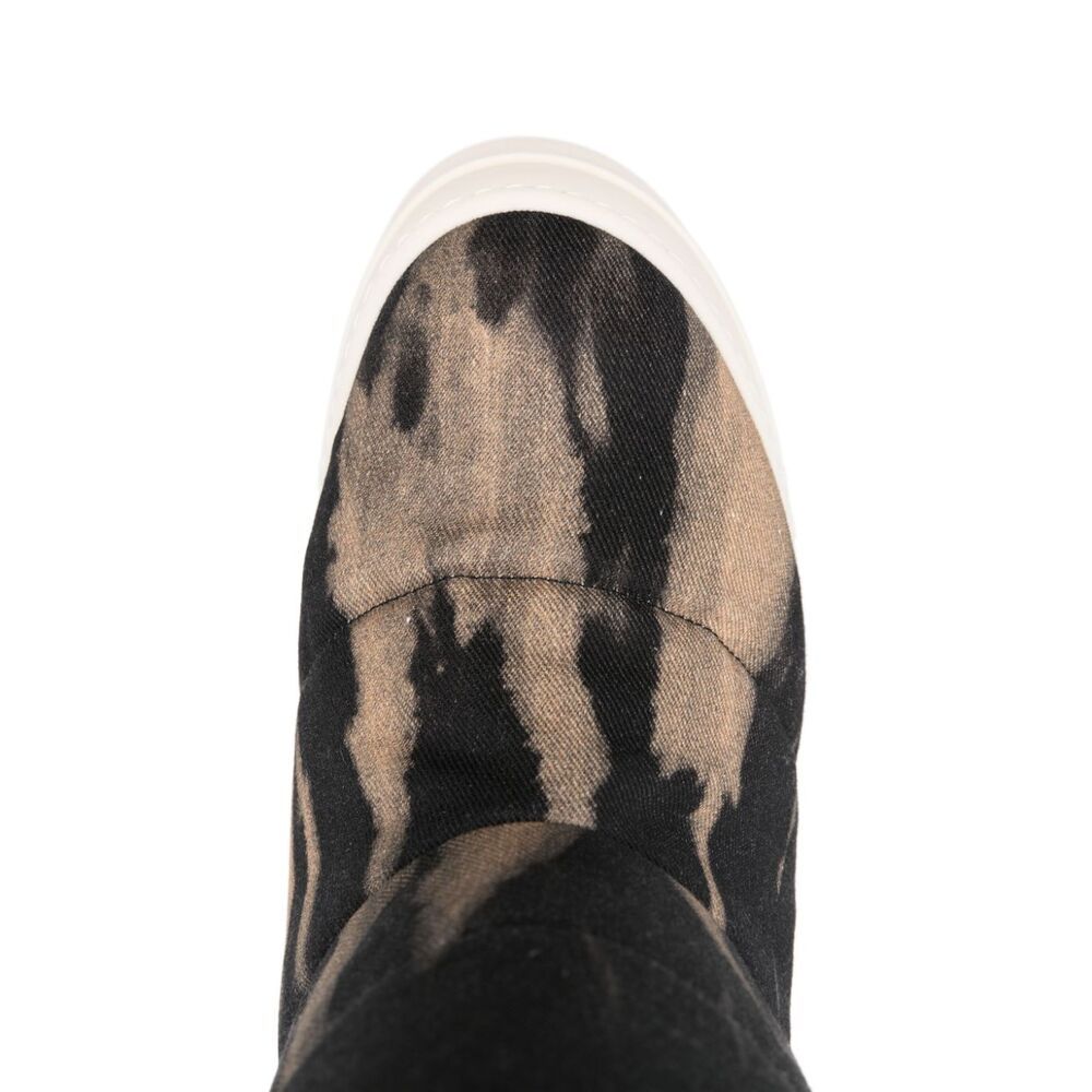Rick Owens Drkshdw Mega Bumper Low Lunar Boots In Black