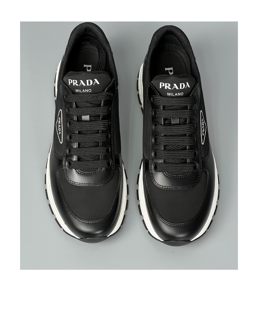 PRADA LOGO DETAILS LOW-TOP CASUAL SHOES