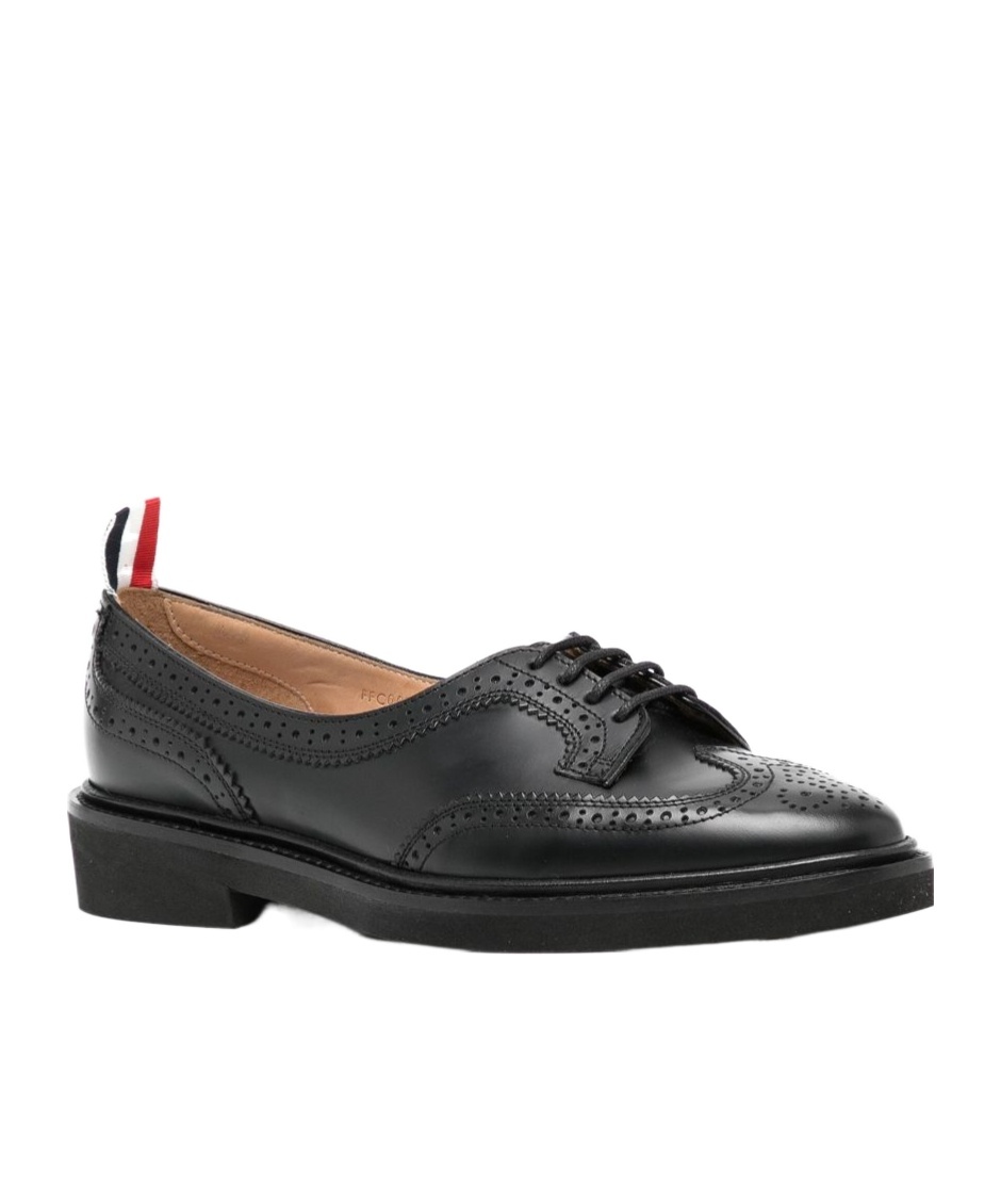 Thom Browne Lac-up Fastening Shoes In Black