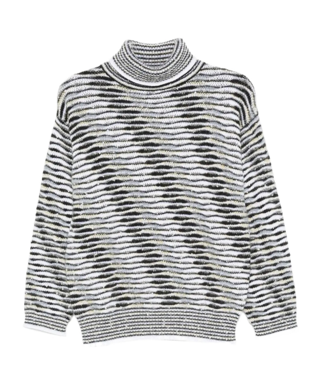 Missoni Patterned-jacquard Jumper In Gray
