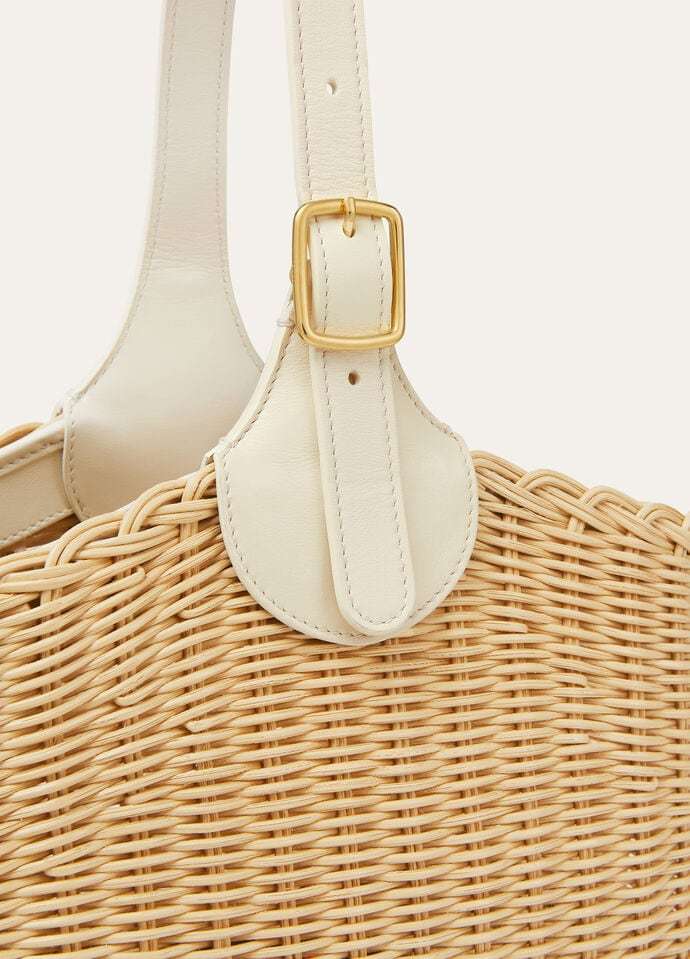 Loro Piana Bobbin Bucket Bag Wicker